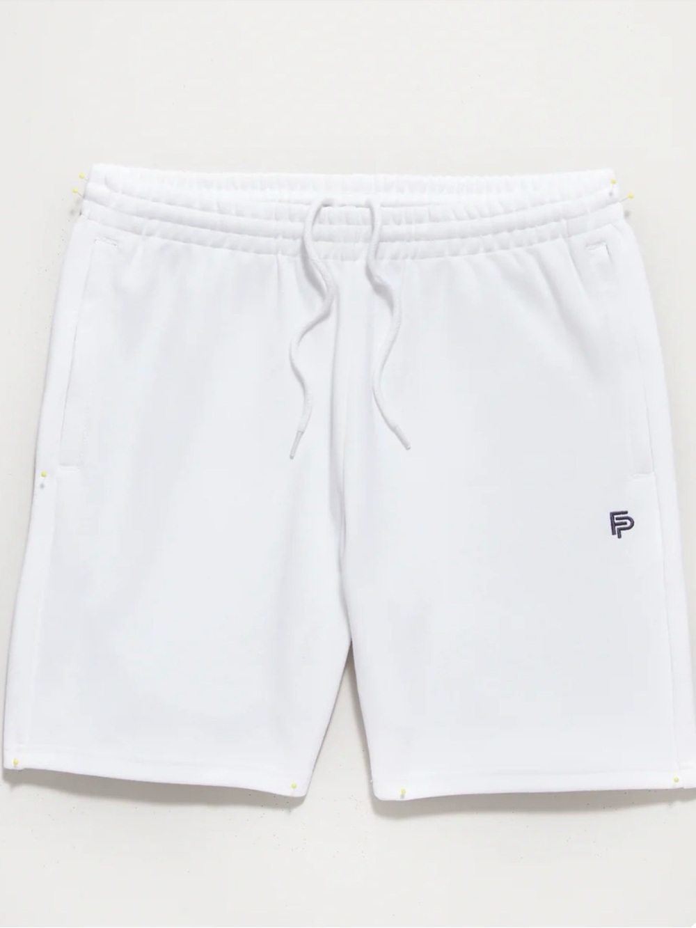 NWT Flint Park Men's White Court Drawstring Shorts with Subtle Logo